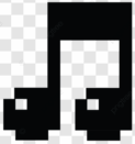 pngtree a black pixelated musical note icon in retro 8 bit style vector png image 15997624